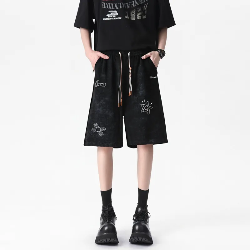 Qnxeey Casual Shorts Unisex-4