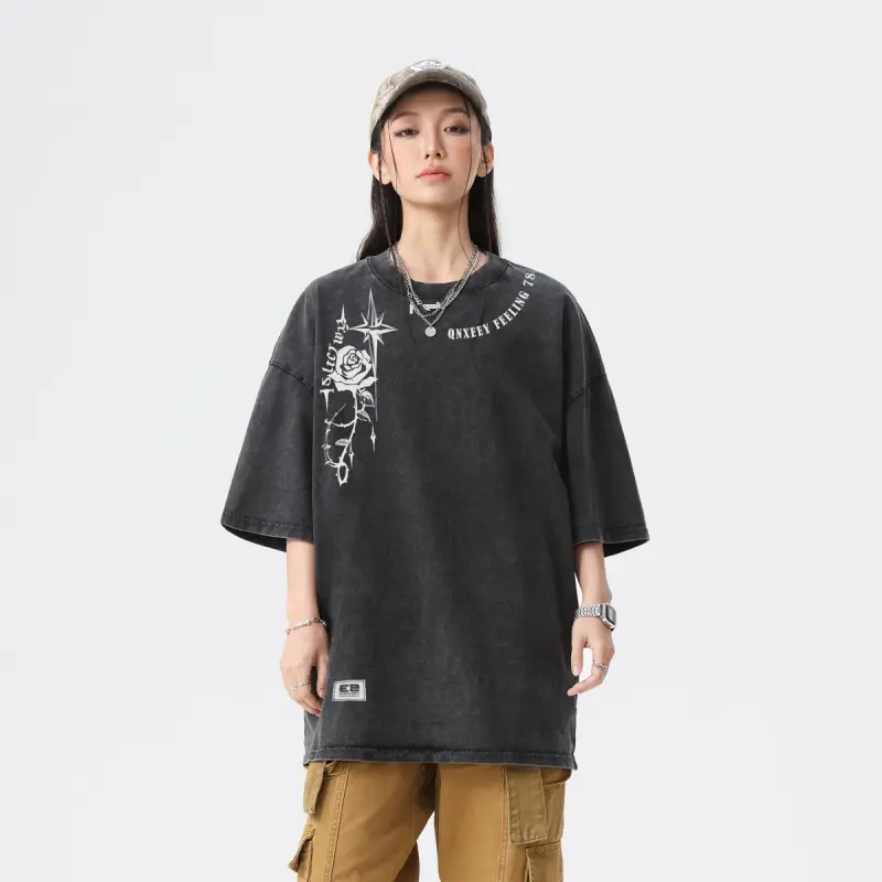 Qnxeey T Shirts Unisex-4