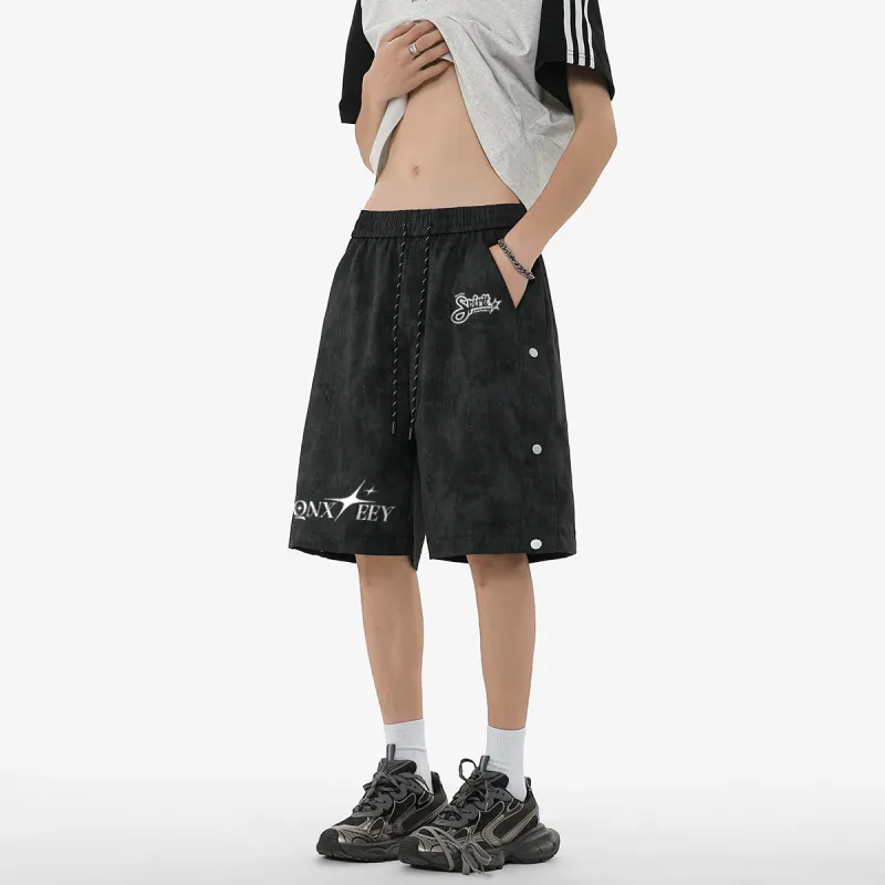 Qnxeey Casual Shorts Unisex-4