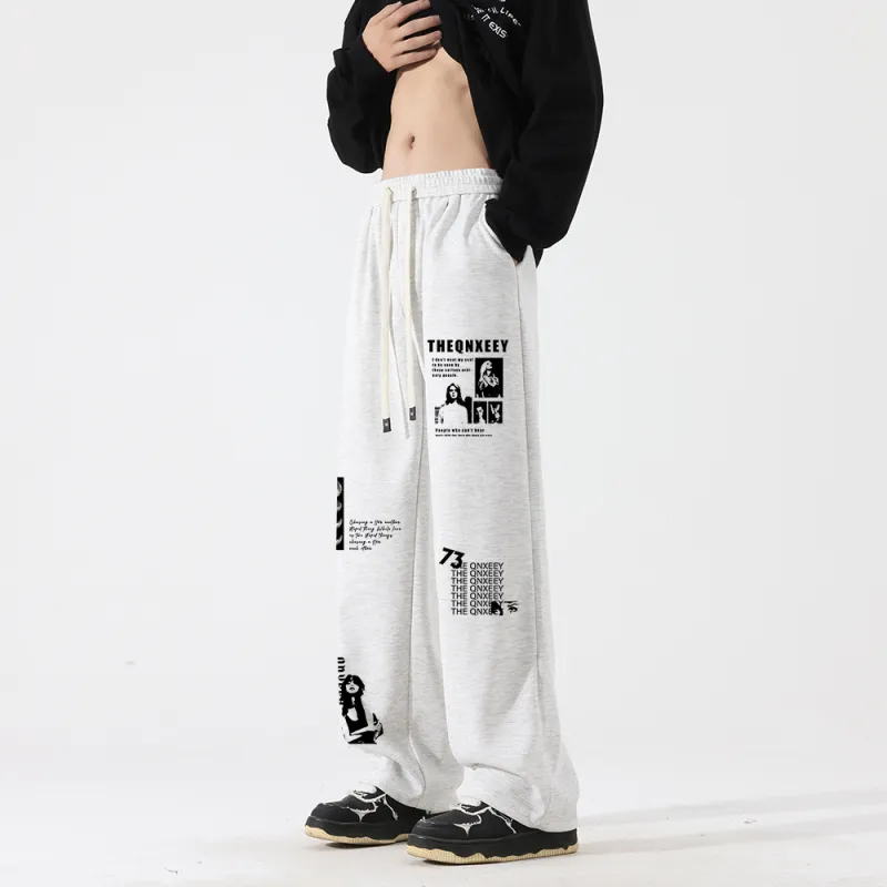 Qnxeey Casual Pants Unisex-11