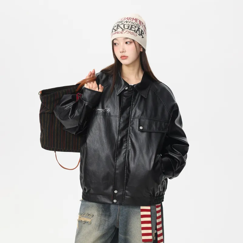 Qnxeey Jackets & Coats Unisex Black-2