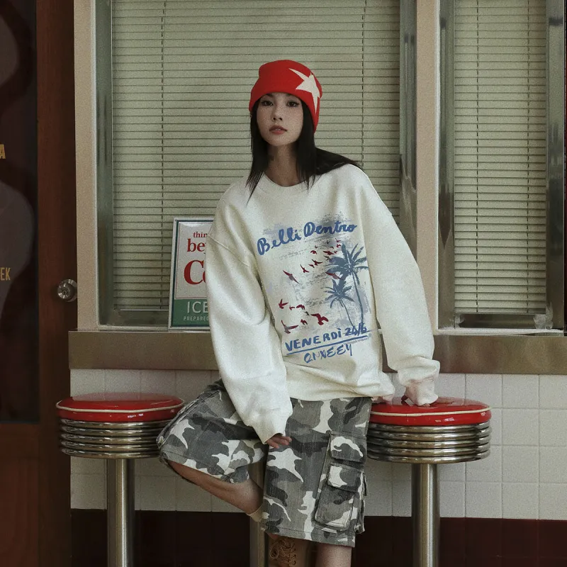 Qnxeey Sweatshirts Unisex-9