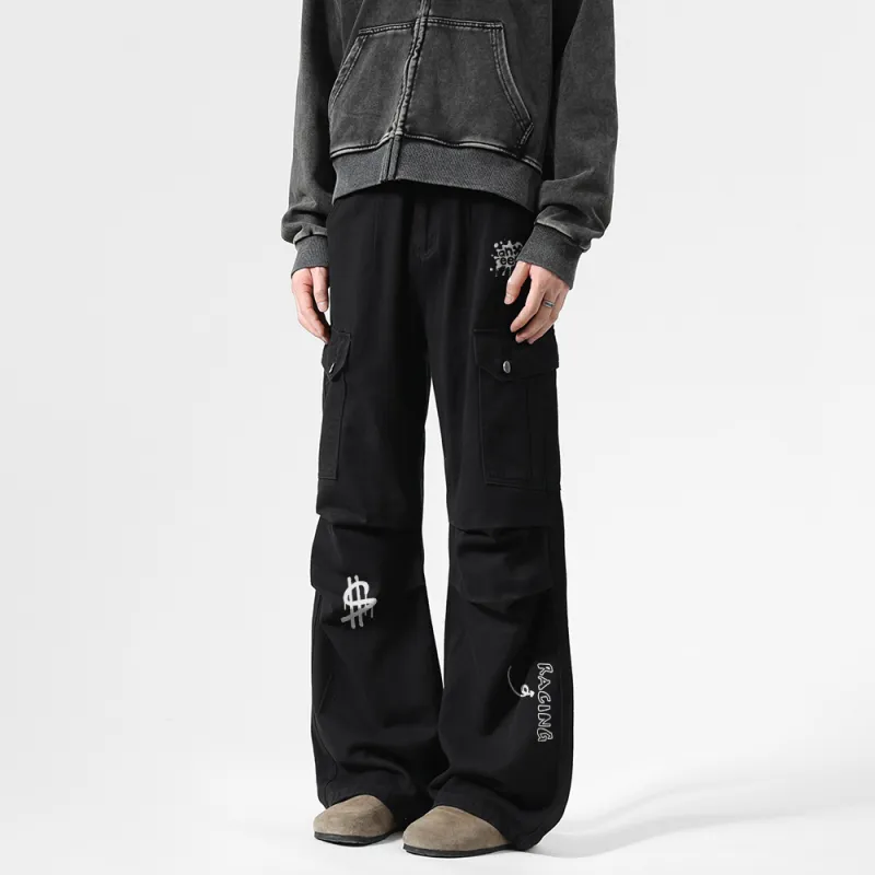 Qnxeey Casual Pants Unisex-3