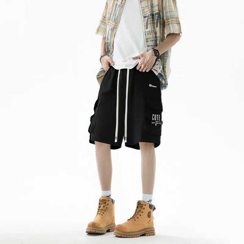 Qnxeey Cargo Shorts Unisex-3