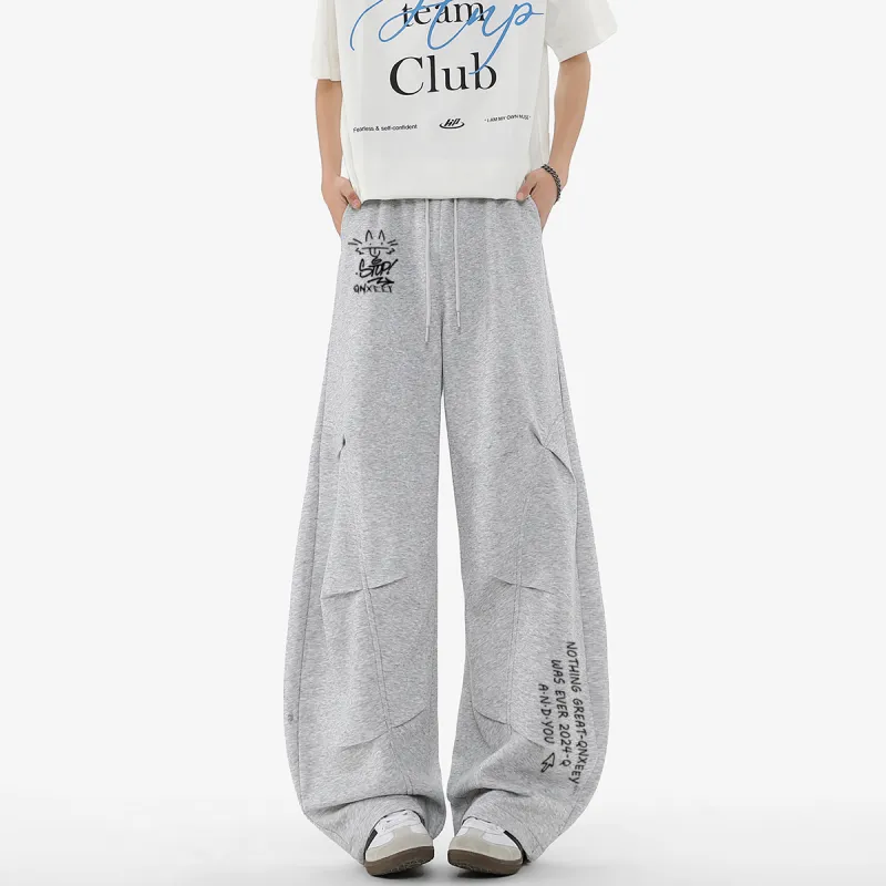 Qnxeey Knitted Sweatpants Unisex-8