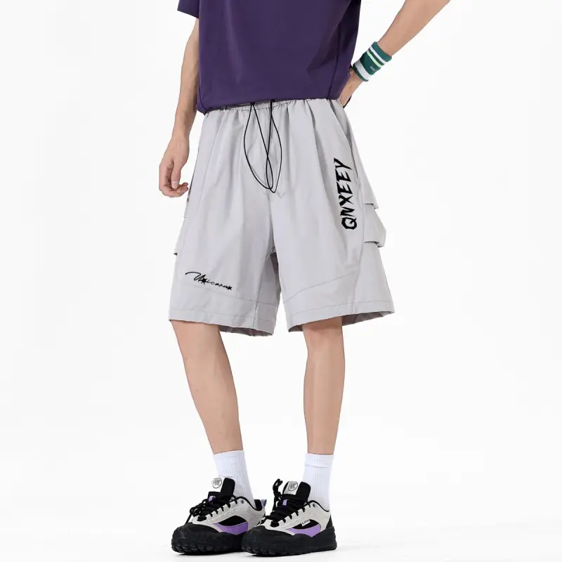 Qnxeey Casual Shorts Unisex-16