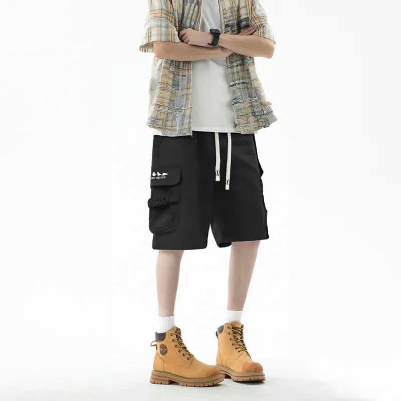 Qnxeey Cargo Shorts Unisex-15