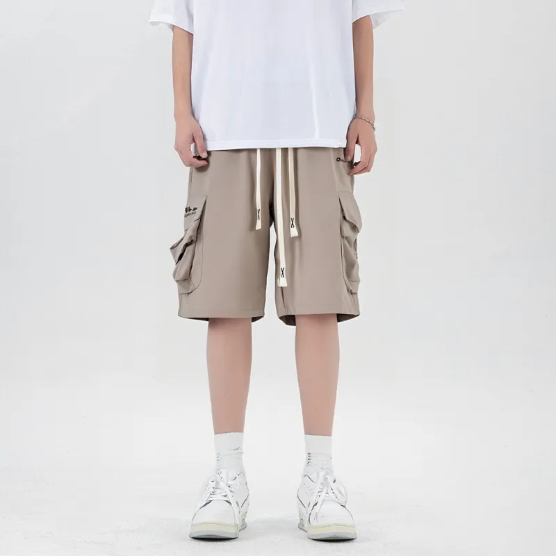 Qnxeey Cargo Shorts Unisex-9