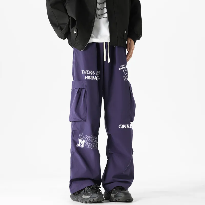 Qnxeey Cargo Pants Unisex-19