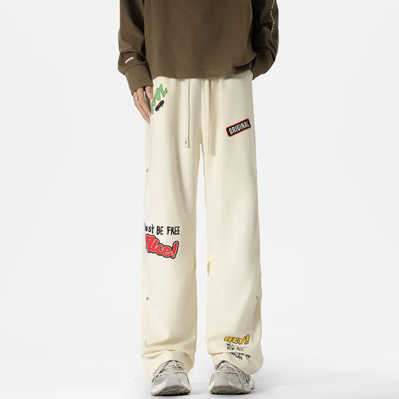 Qnxeey Casual Pants Unisex-10
