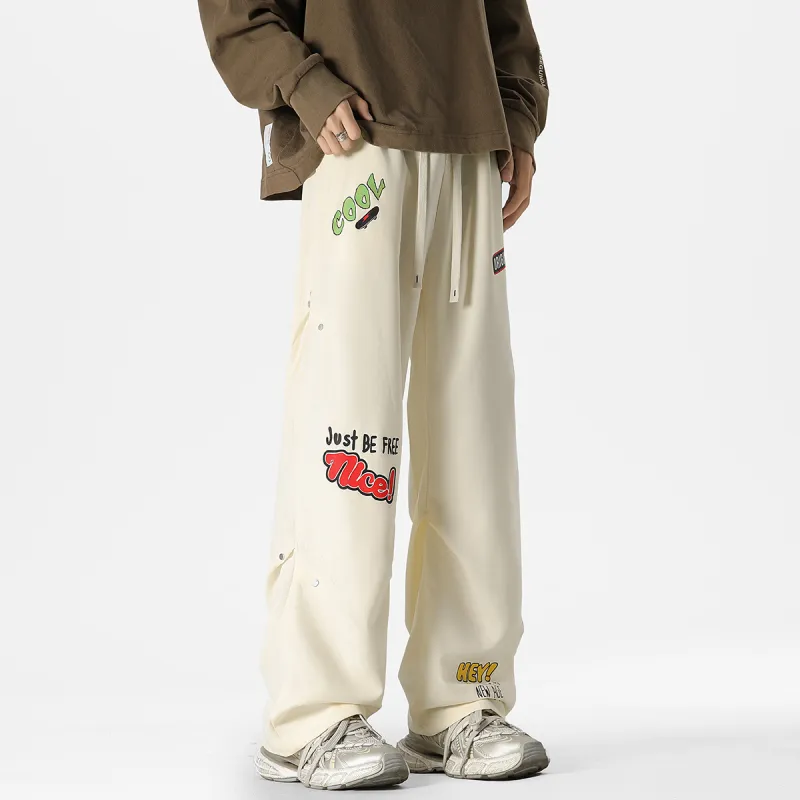 Qnxeey Casual Pants Unisex-11