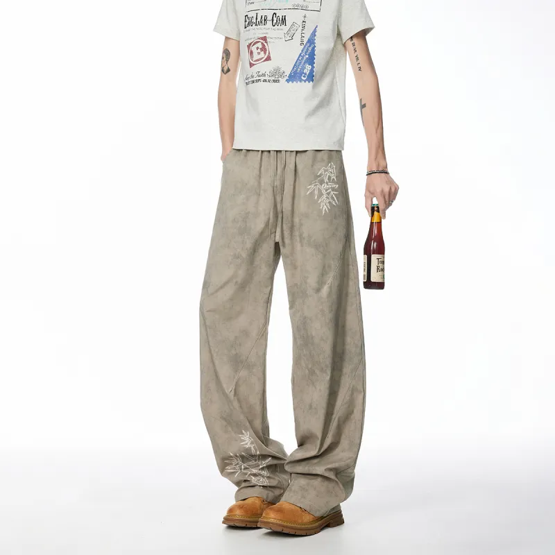 Qnxeey Casual Pants Unisex-10