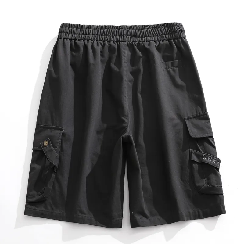 Qnxeey Cargo Shorts Unisex-14