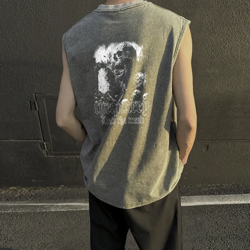 Qnxeey Tank Tops Unisex-18