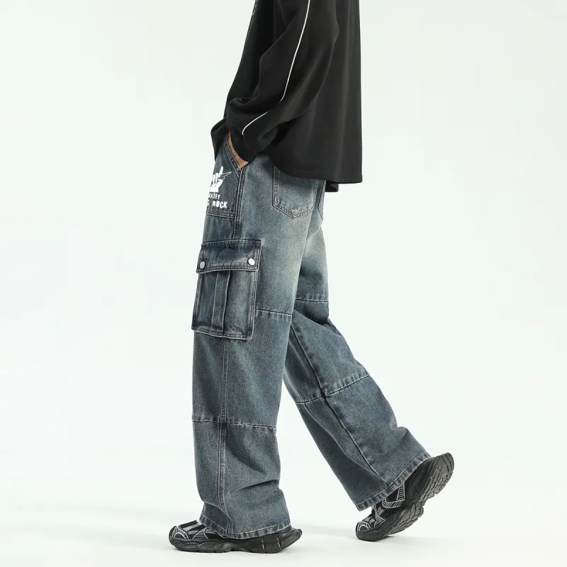 Qnxeey Jeans Unisex-19