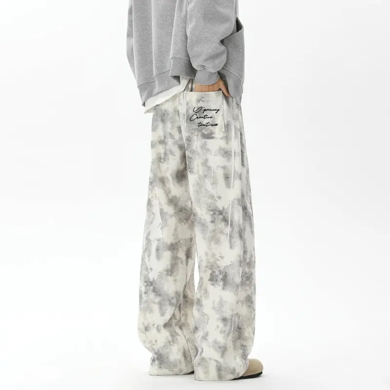 Qnxeey Casual Pants Unisex-6