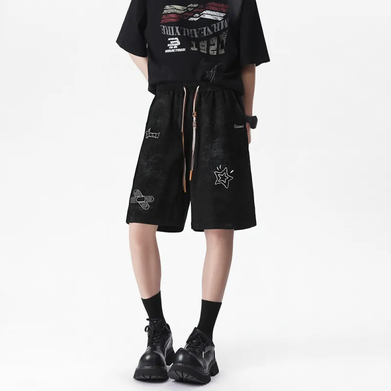 Qnxeey Casual Shorts Unisex-5