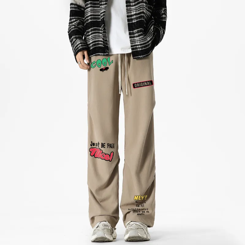 Qnxeey Casual Pants Unisex-24
