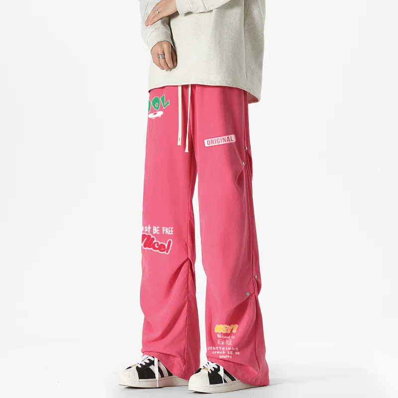 Qnxeey Casual Pants Unisex-16