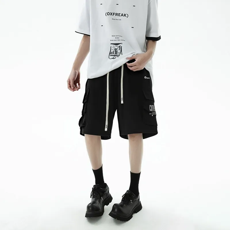 Qnxeey Cargo Shorts Unisex-2