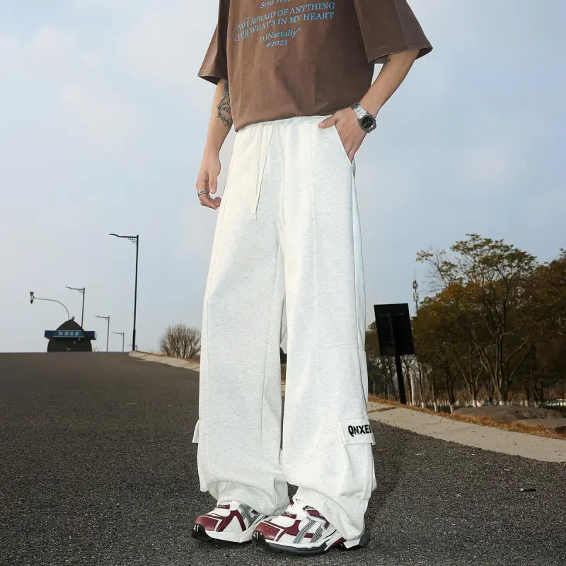 Qnxeey Casual Pants Unisex-6