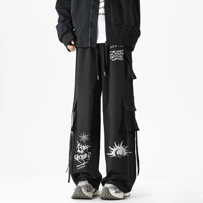 Qnxeey Casual Pants Unisex-2