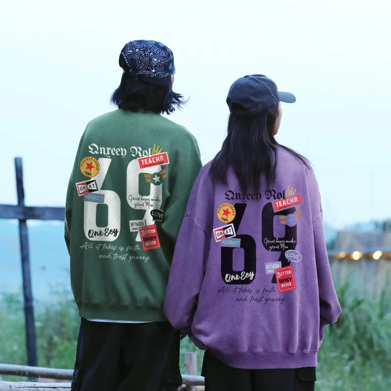 Qnxeey Sweatshirts Unisex-9