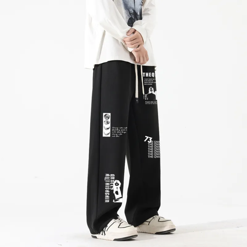 Qnxeey Casual Pants Unisex-6