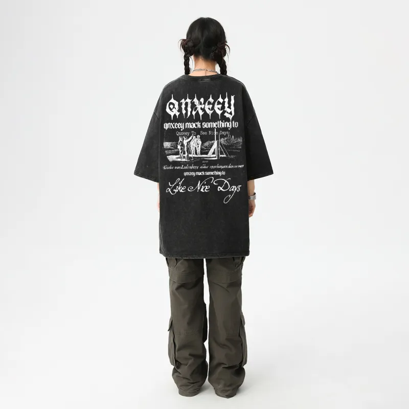 Qnxeey T Shirts Unisex-2