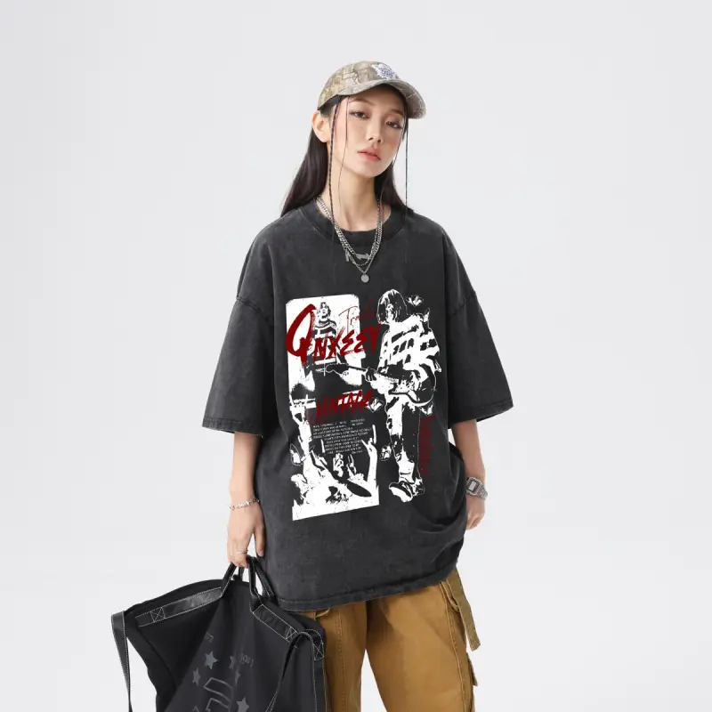 Qnxeey T Shirts Unisex-3