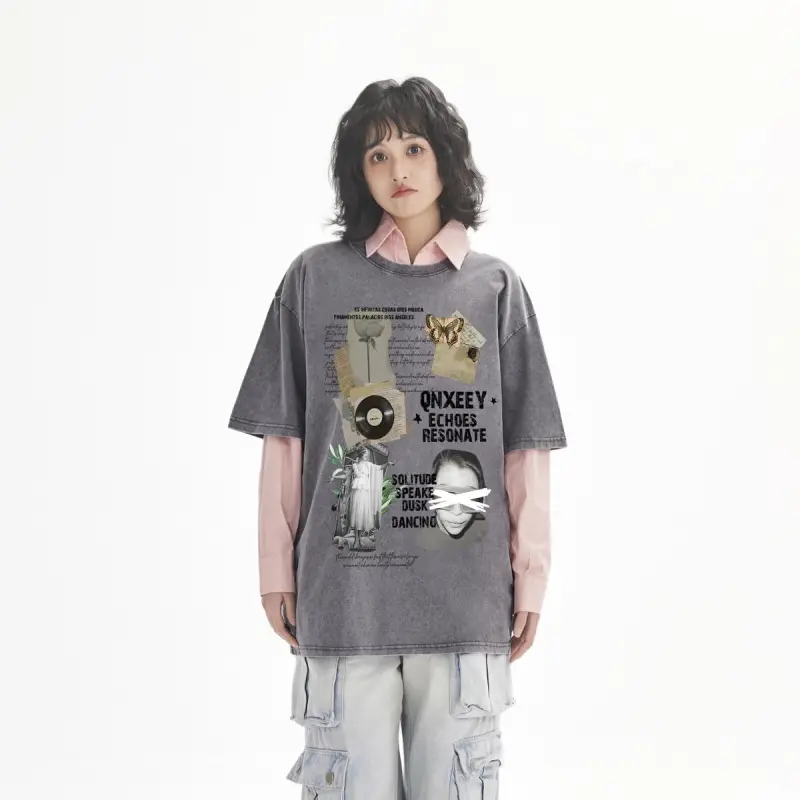 Qnxeey T Shirts Unisex-8