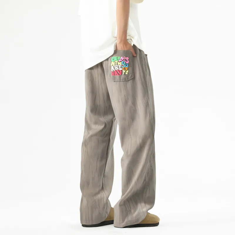 Qnxeey Casual Pants Unisex-9