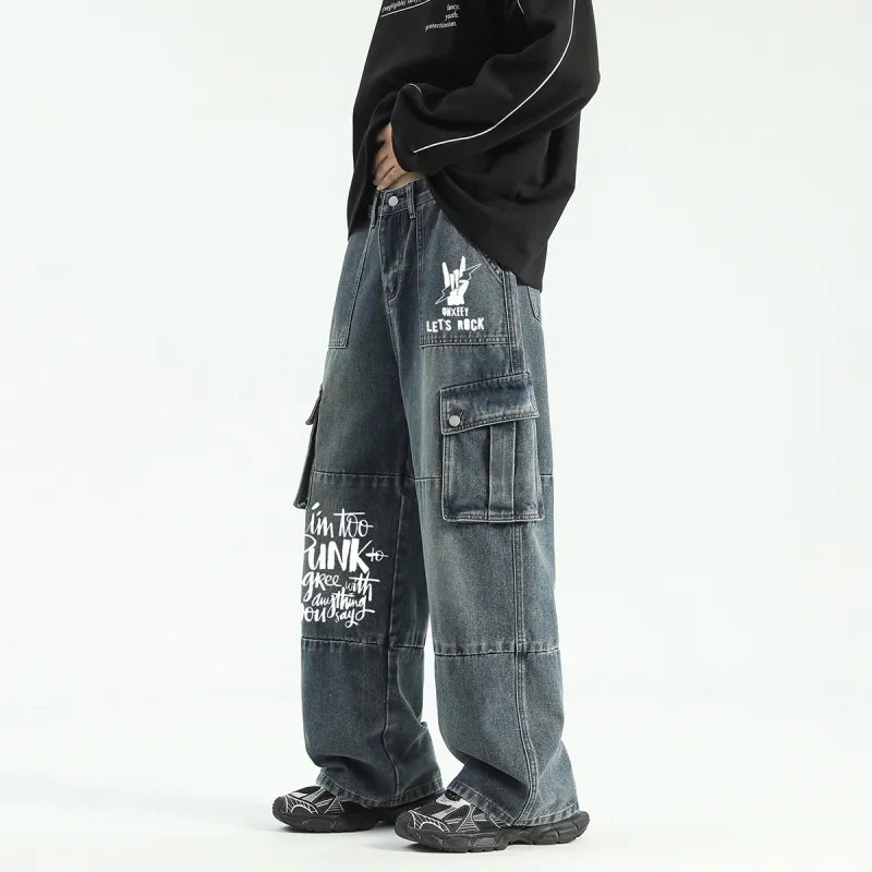 Qnxeey Jeans Unisex-17