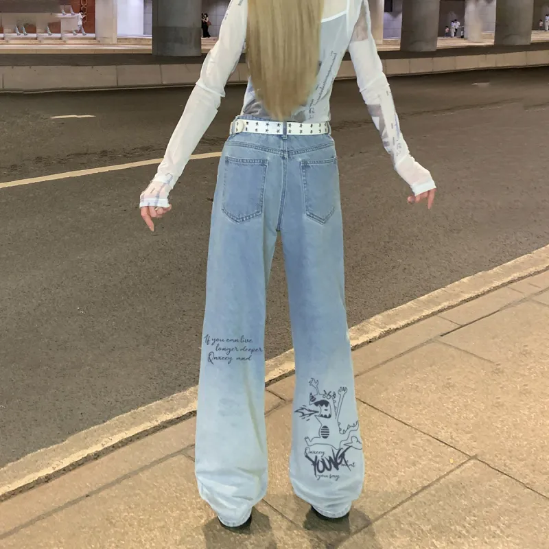 Qnxeey Jeans Unisex-22