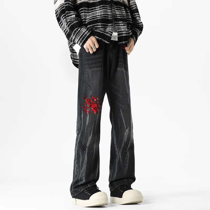 Qnxeey Jeans Unisex-4