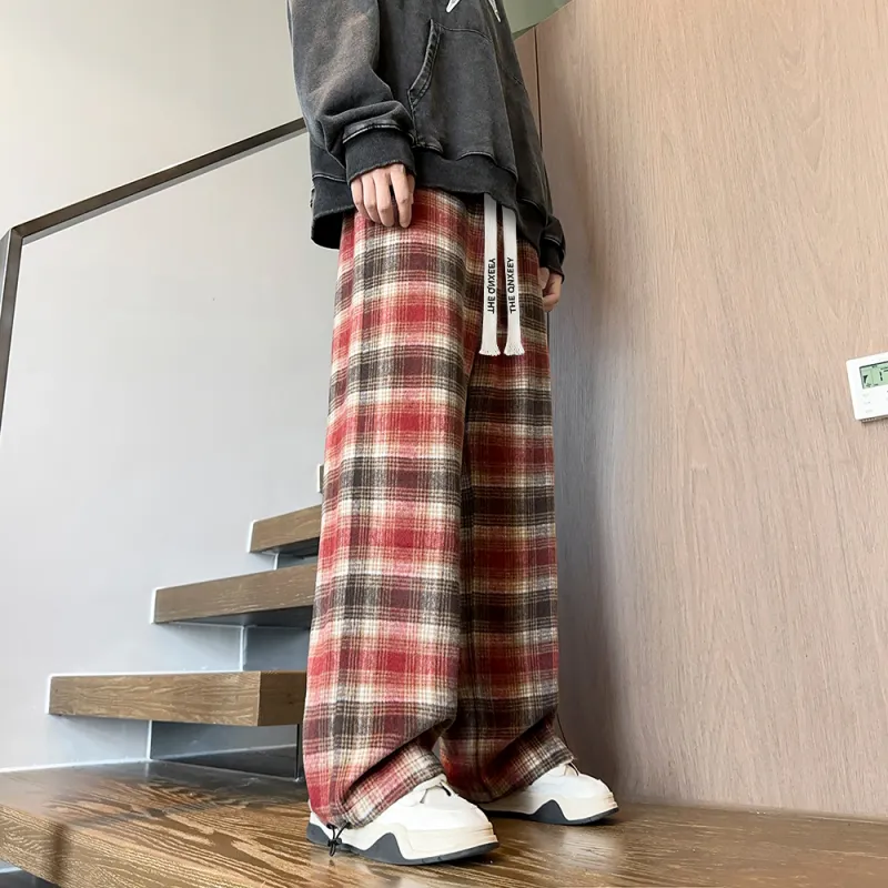 Qnxeey Casual Pants Unisex-16