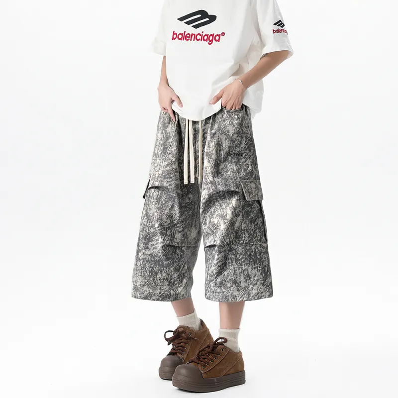 Qnxeey Cargo Shorts Unisex-10