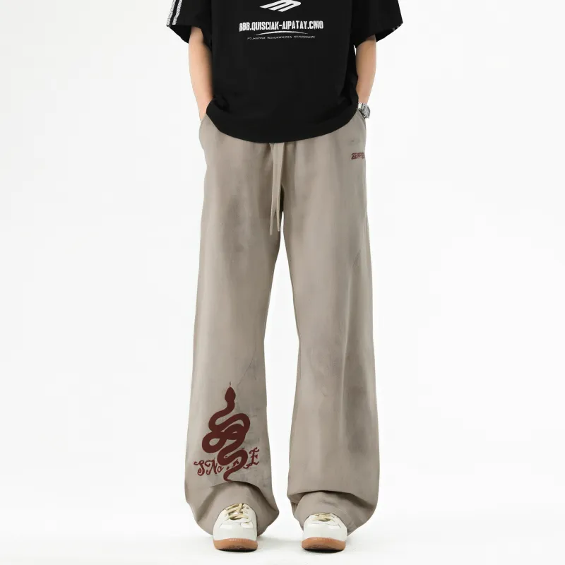 Qnxeey Casual Pants Unisex-7