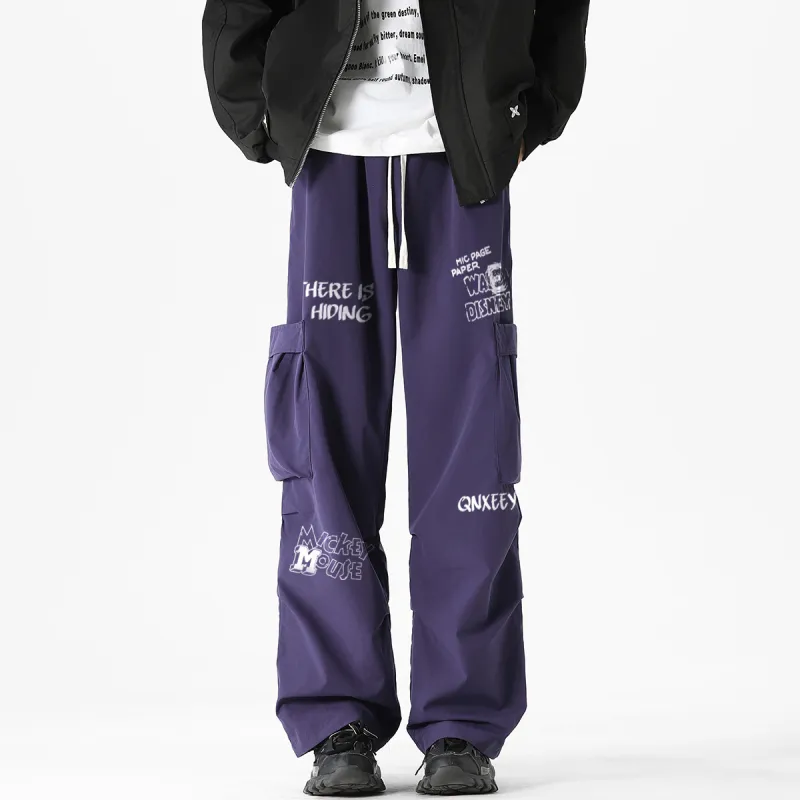 Qnxeey Cargo Pants Unisex-16
