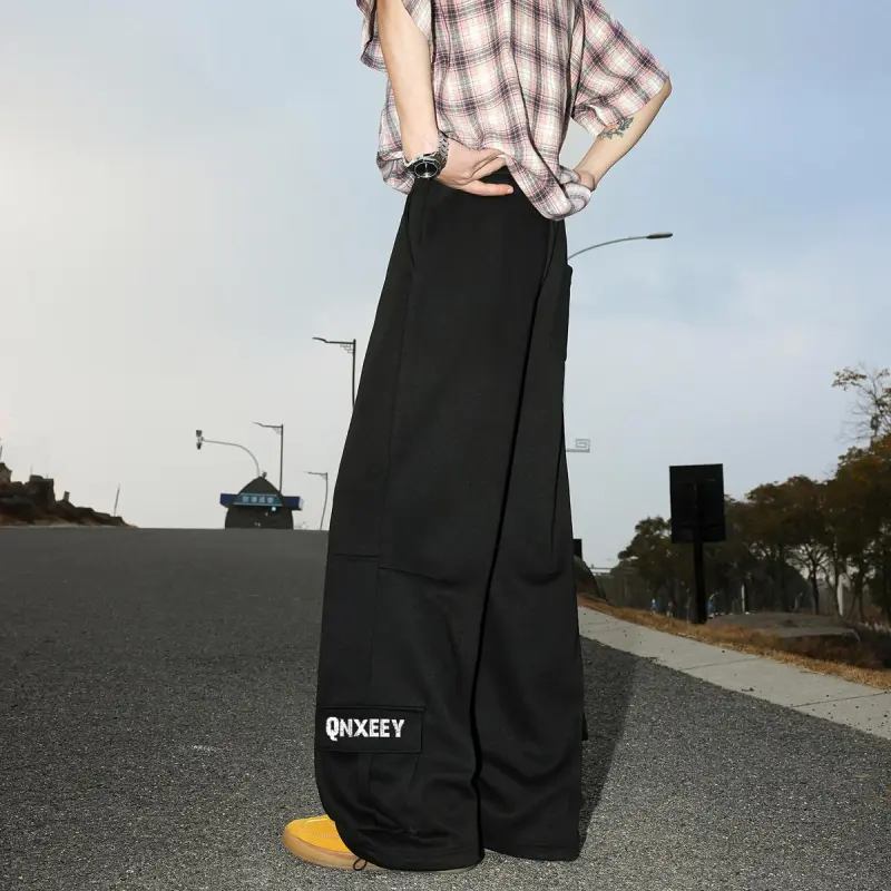 Qnxeey Casual Pants Unisex-2
