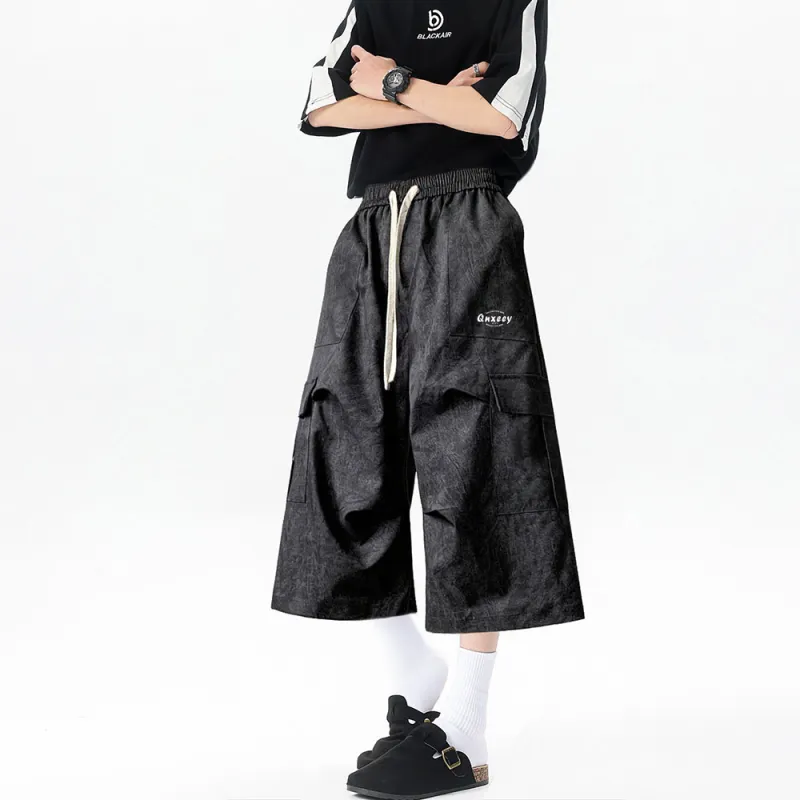 Qnxeey Cargo Shorts Unisex-2