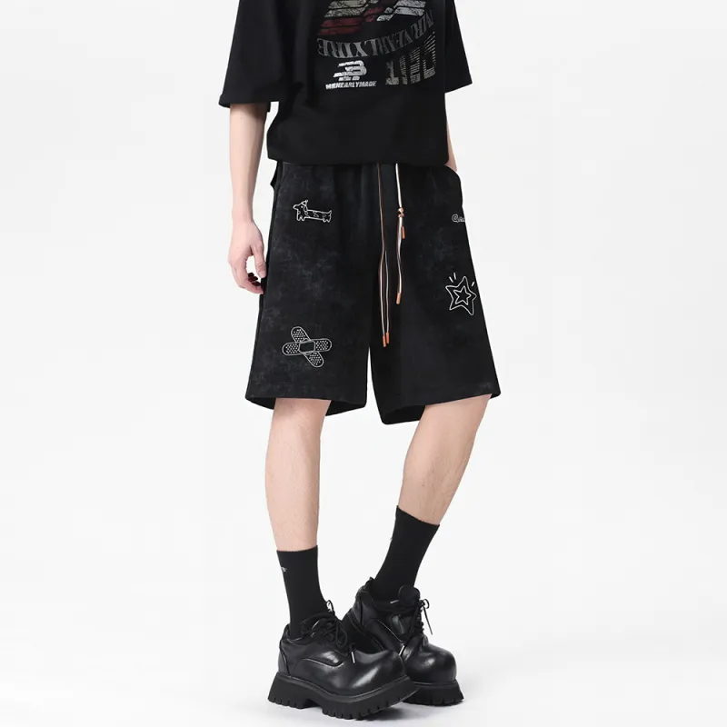 Qnxeey Casual Shorts Unisex-2