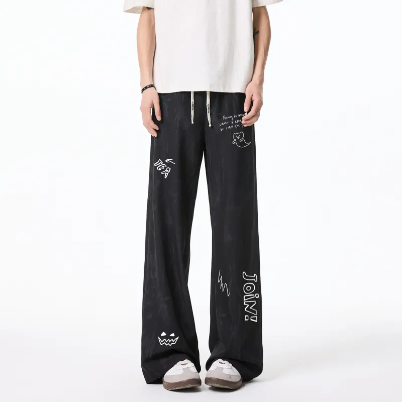 Qnxeey Casual Pants Unisex-2