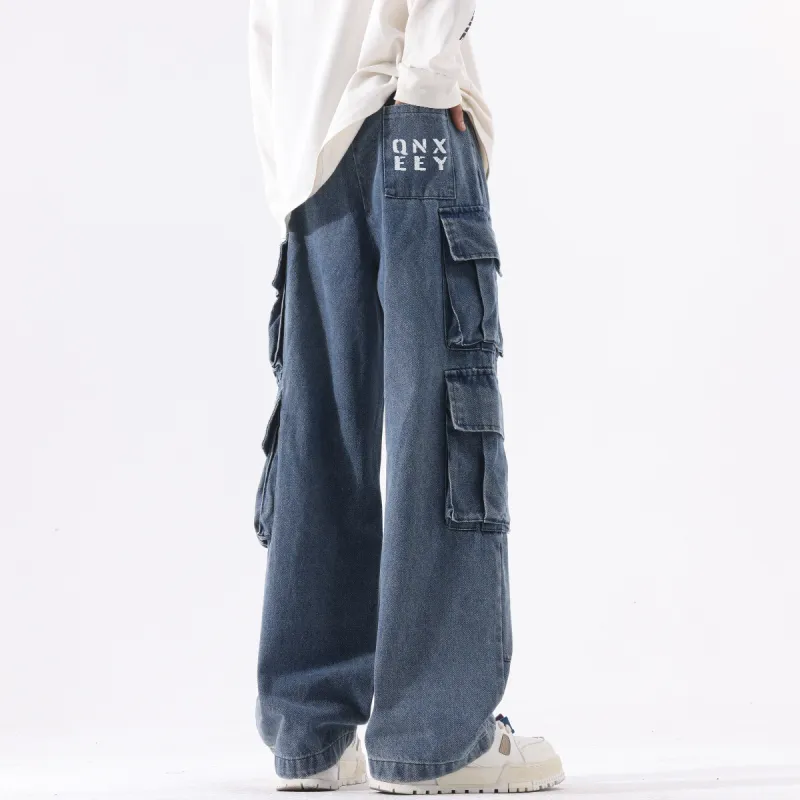 Qnxeey Jeans Unisex-9