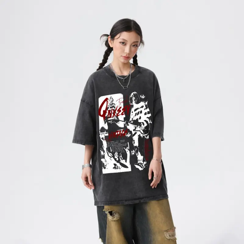 Qnxeey T Shirts Unisex-4