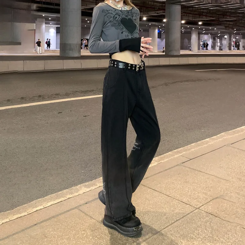 Qnxeey Jeans Unisex-10