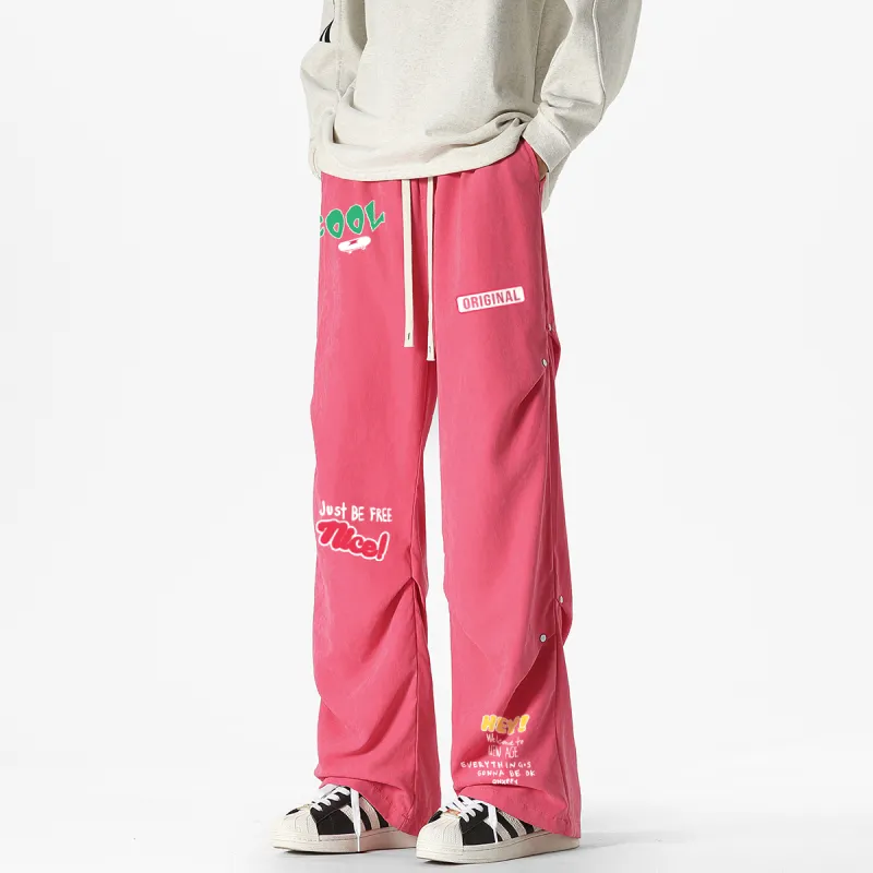 Qnxeey Casual Pants Unisex-18