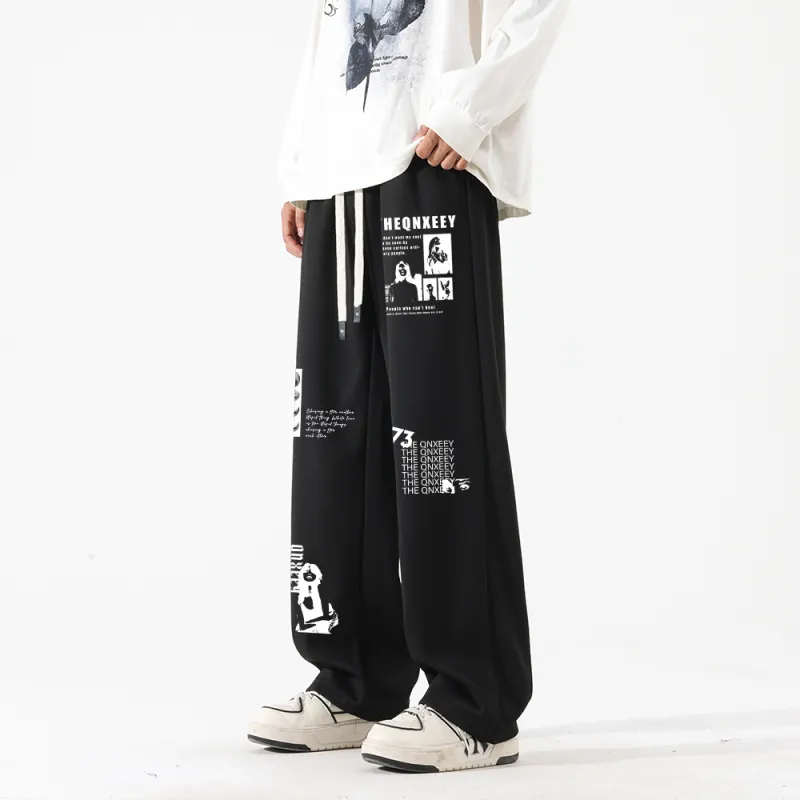 Qnxeey Casual Pants Unisex-4