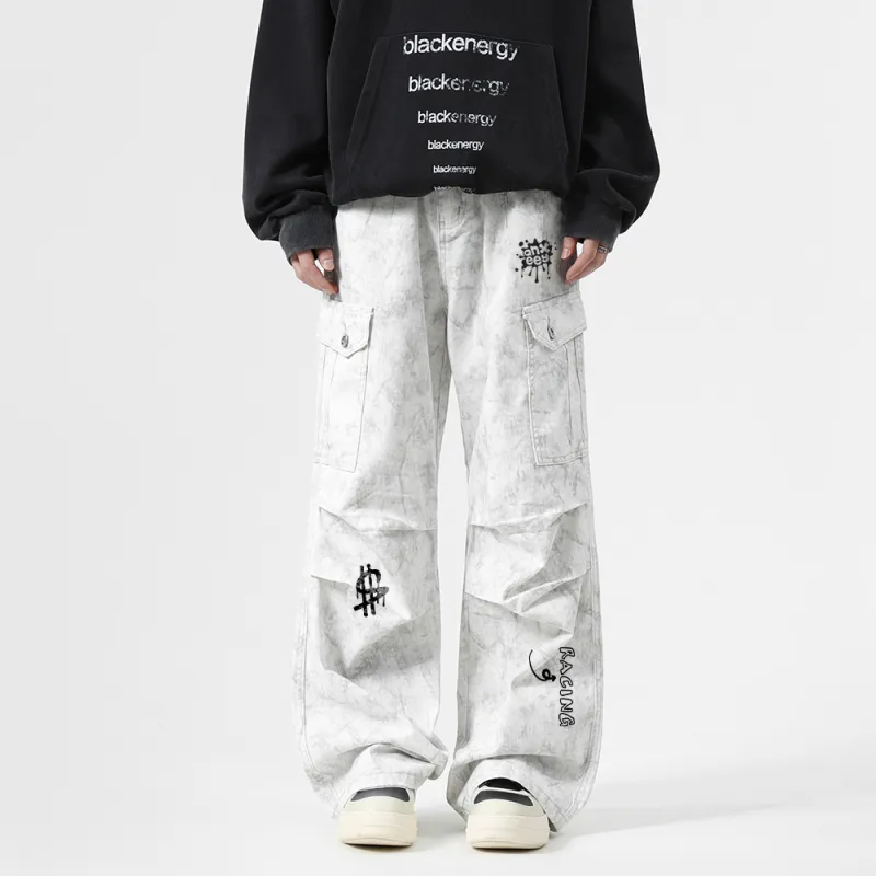 Qnxeey Casual Pants Unisex-12
