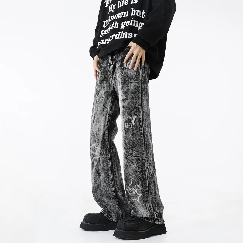 Qnxeey Jeans Unisex-3